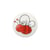 Lot de 6 boutons culot abeille 15mm (Rouge)