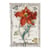 1 feuille de papier de riz 32 x 45 cm découpage collage Paper Designs FLEUR ROUGE PAPILLON RETRO 0356XL