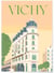 Affiche ville Vichy | A3 : 29,7x42cm