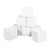 Lot cubes XXL mousse 8 pcs blanc