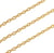 5 metres de CHAINE METAL DORE 3 x 2 mm - creation bijoux perles