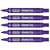 Lot de 5 marqueurs permanents - PENTEL - Pointe conique 4,3 mm - Violet - N50