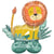 Ballon Géant AirLoonz Lion - 109 cm