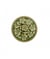 Bouton métal motif floraux 23mm à queue - Prym Vert Fonce
