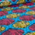 Tissu Wax africain n°  731 sur fond Bleu turquoise