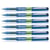 Lot de 6 Stylos roller encre liquide Pilot Greenball 7 pointe moyenne bleu