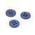 Bouton rond coquillage 4 trous 11mm bleu marine foncé