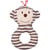 BabyGlück Hochet Anneau Singe Gris
