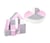 Set de 15 blocs en mousse le jeu blanc rose gris - Velinda