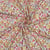 Tissu Jersey Coton côtelé digital jardin champêtre sur fond Ecru