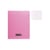 Cahier - 17x22(cm) - Grands carreaux - 48 pages - Polypro - sans spirale - Rose