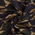 Tissu Viscose  Calypso vagues abstraites façon camouflage sur fond Brun