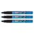 Lot de 3 marqueurs permanents - PENTEL - Pointe ogive 2 mm - Bleu - MMP20