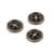 Lot de 3 boutons 4 trous argenté 18mm fabriqué en France