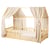 Set double ciel de lit cabane en gaze de coton DUO