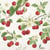 4 serviettes en papier découpage collage 33 cm CERISE FEUILLE FLEUR BLANCHE FR 101