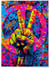 Affiche Peace Pop Art | A3 : 29,7x42cm