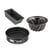Set de 3 mini moules à cake 15 cm, charnière 16 cm et kouglof 18 cm Zenker Spécial Mini