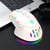 Souris Gamer Sans Fil RGB 3200DPI 9 Boutons Rechargeable Plug-and-Play Blanc YONIS