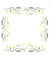 Kit de nappe au point de croix - Tulipes - 80 x 80 cm - Trimits Blanc