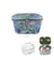 Boîte à couture 21x31x17,5cm fleurs bleues