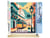 Peinture par Numéro Figured'Art - Affiche Vintage Lisbonne - Kit de Loisir Créatif DIY Numéro d'Art Complet - 40x50cm toile roulée + châssis en bois à monter