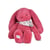 Peluche lapin fleurette fuchsia - 25 cm -