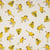 Tissu Jersey Coton Singes jaunes et oiseaux sur fond Blanc