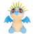 Peluche tempete dragon bleu 27 cm - peluche licence dragons