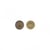 Lot de 2 fermoirs magnet à rivets couleur or antique 19mm