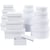 Boîtes , H : 3,5+4,5+5,5+6,5 cm, dim. 8,5x11,5+11x14 cm, Le contenu peut varier , blanc, 16 pièces/ 1 Pq.