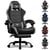 Chaise gaming ergonomique - GTPLAYER - Repose-pieds Noir/gris