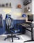Siège de gaming Cuir PU Bleu foncé GAMER - Beliani