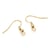 60 CROCHETS supports BOUCLES D'OREILLES metal dore 18 mm - creation bijoux perles
