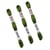 Lot de 3 échevettes 10m DMC Fil retors mat canevas tapisserie 100% coton vert kaki 2937