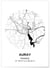 Affiche Carte Auray | A3 : 29,7x42cm
