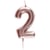 Bougie Rose Gold - Chiffre 2