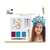 Kit maquillage - sirène - 3 fards - 2 couleurs : Bleu, violet