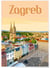 Affiche ville Zagreb | A3 : 29,7x42cm