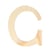 Lettre C - 11.5 cm - bois - Artemio