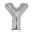 Ballon Lettre Y, 40cm, 1pce. , argent