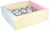 Piscine à balles carrée avec 200 balles – rose, bleu, jaune (pastel)/blanc, gris, argent - Velinda