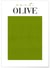Affiche Vert Olive | A3 : 29,7x42cm