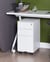 Caisson de Bureau en Métal Blanc avec Roulettes Pratiques et 3 Tiroirs Spacieux Vérouillable avec Clef Idéal pour Rangement de vos Dossiers Beliani