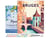 Peinture par Numéro Figured'Art avec Cadre - Affiche Vintage Bruges - Kit de Loisir Créatif DIY Numéro d'Art Complet - 40x50cm toile tendue sur châssis