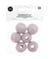Perles de macramé en bois 30mm X6 - Rico Design Gris (GRIS CLAIR)