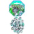 Filet de 20 billes 1.6cm + 1 calots tigres blanc 2.5cm - jeu de recreation - bille
