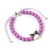 Hello Kitty - Bracelet perles violettes avec breloque Kuromi 21 cm