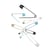 Prima Mercerie | Épingles de sûreté colorées – Lot de 12 – Accessoires couture multicolores – Repérage facile