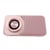 Enceinte Bluetooth Ultra-Fine Portable Avec Support TF Et Lumière LED Rose YONIS